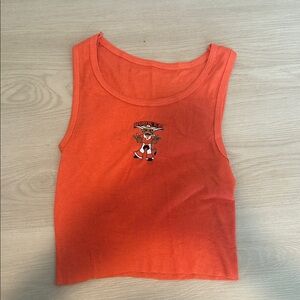 Burnt Orange Texas Longhorns Patch Tank Top